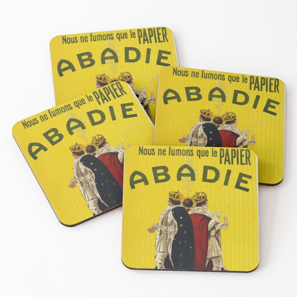 Artikelvorschau, Wir rauchen nur mit Papier ABADIE PARIS 1911 Vintage Poster von Leonetto Cappiello entworfen und verkauft von retroposters.