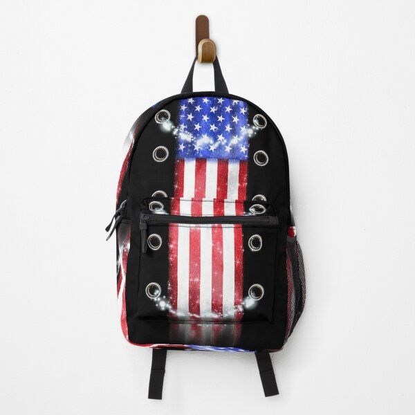 Item preview, USA Flag Sneakers Laces America Love Striped Flag - Black designed and sold by Jolly-Yosei.