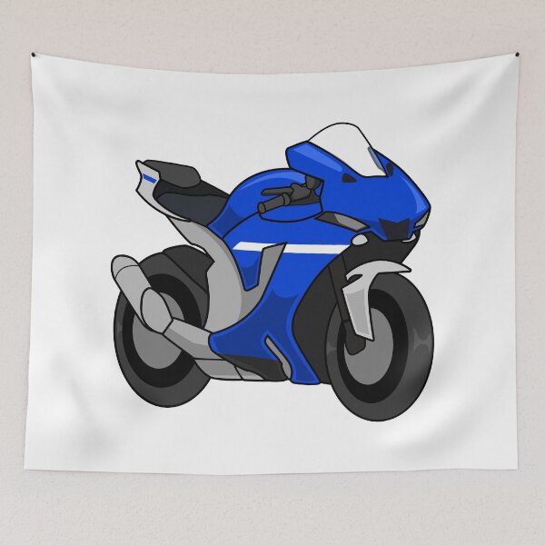Aperçu de l'œuvre Style simple Yamaha R1 créée et vendue par MotorcycleLove.