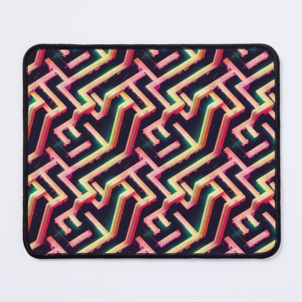 Item preview, Pattern of cyber themed abstract blocks and lines designed and sold by ArtlantisSyn.