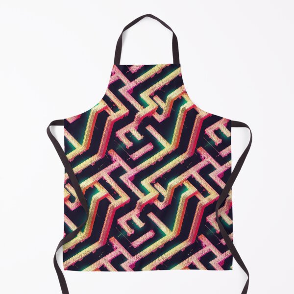 Item preview, Pattern of cyber themed abstract blocks and lines designed and sold by ArtlantisSyn.