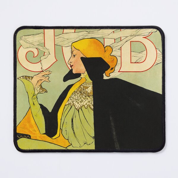 Artikelvorschau, Papier A Zigaretten JOB Zigarettenpapier 1896 Vintage französische Jugendstil-Plakatkunst von Jane Atche entworfen und verkauft von retroposters.