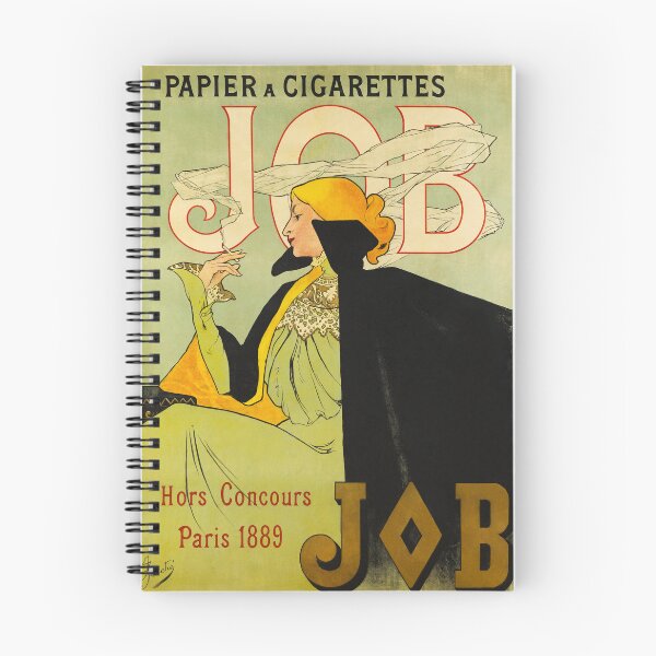Artikelvorschau, Papier A Zigaretten JOB Zigarettenpapier 1896 Vintage französische Jugendstil-Plakatkunst von Jane Atche entworfen und verkauft von retroposters.