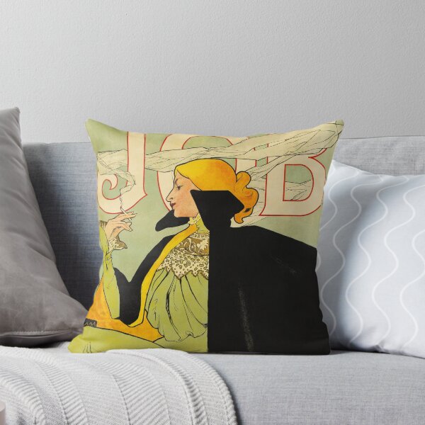 Artikelvorschau, Papier A Zigaretten JOB Zigarettenpapier 1896 Vintage französische Jugendstil-Plakatkunst von Jane Atche entworfen und verkauft von retroposters.