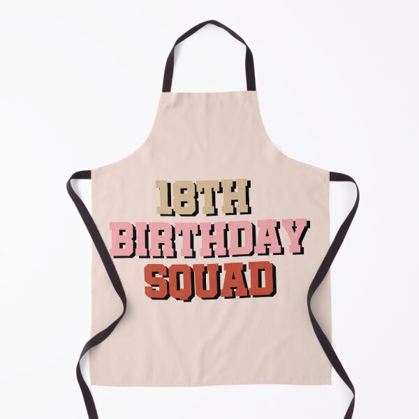 Item preview, 18th Birthday Squad Typography designed and sold by bolimj.