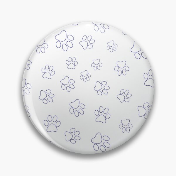 Item preview, Paw Prints Pattern - Purple Paw Prints on White Background designed and sold by gjsart.