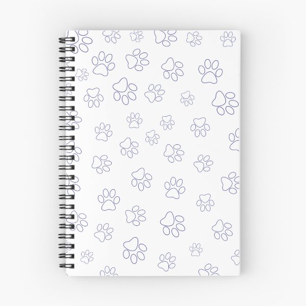 Item preview, Paw Prints Pattern - Purple Paw Prints on White Background designed and sold by gjsart.