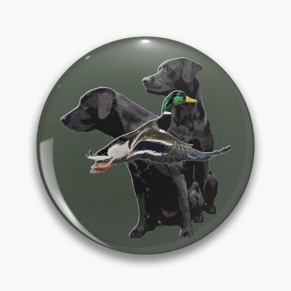 Item preview, Minimalist Flying Mallard and Labradors Design for Duck Hunters and Duck Hunting designed and sold by LifeCrush.
