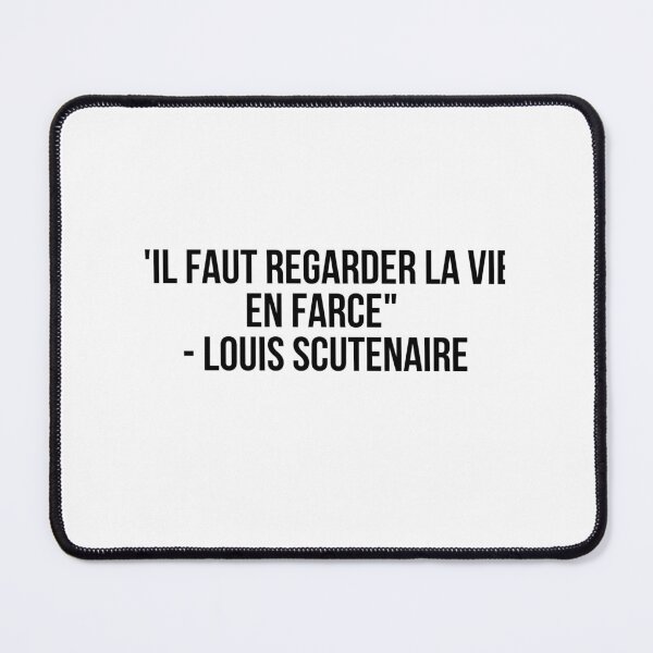 Item preview,  "Il faut regarder la vie en farce" - Louis Scutenaire designed and sold by LiteraryQuotes.
