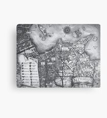 Ketterdam Map Metal Print