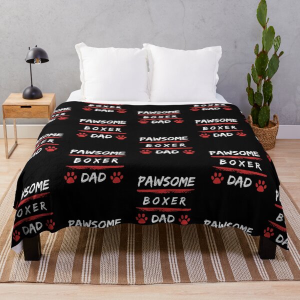 Item preview, Pawsome Boxer Dad with funky red dog paw print designed and sold by TreetopStudios.