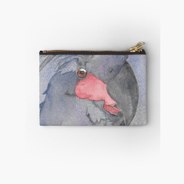 Item preview, the great black palm cockatoo watercolor portrait art designed and sold by L'Atelier Oranjade.