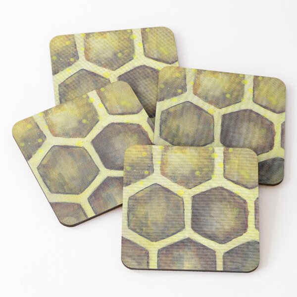 Item preview, Closeup honeycomb painting designed and sold by robinyukiko.