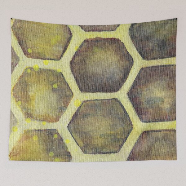 Item preview, Closeup honeycomb painting designed and sold by robinyukiko.