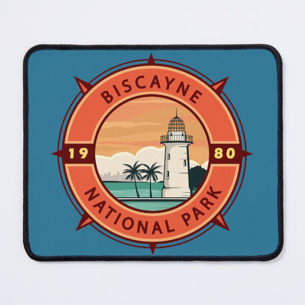 Item preview, Biscayne National Park Retro Compass Emblem designed and sold by KrisSidDesigns.