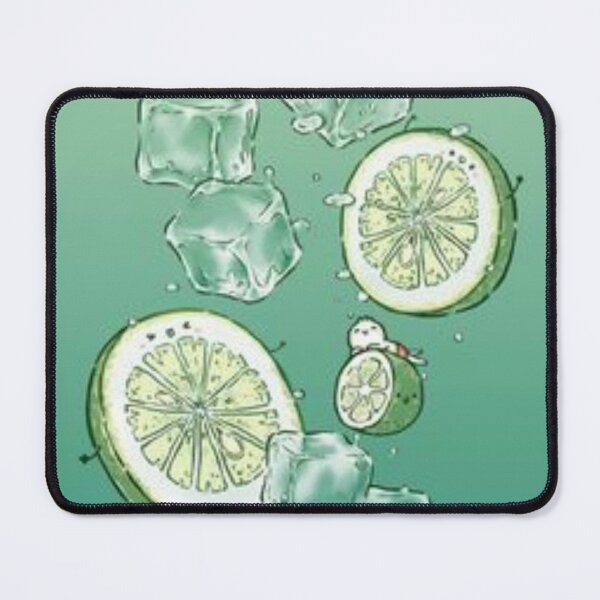 Item preview, aesthetic green wallpaper ice cubes and limes designed and sold by diririna.