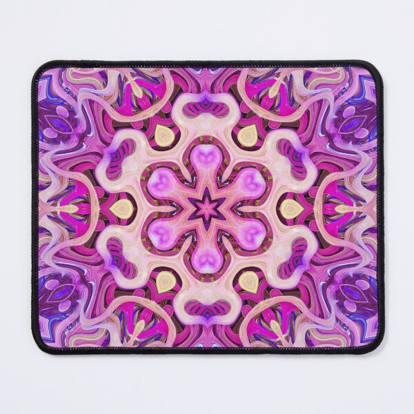 Item preview, Boho Vibes Kaleidoscope Abstract Maximalist Style Hippie Colors Mix of Violet Mauve Lilac Cream 1 of 16 designed and sold by Beachy.