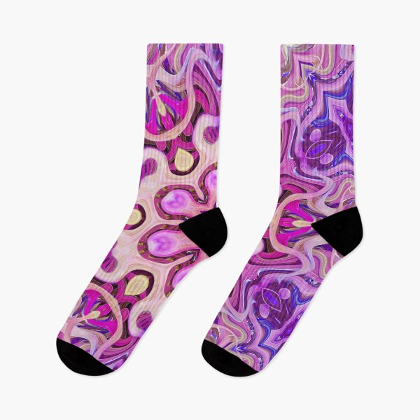 Item preview, Boho Vibes Kaleidoscope Abstract Maximalist Style Hippie Colors Mix of Violet Mauve Lilac Cream 1 of 16 designed and sold by Beachy.