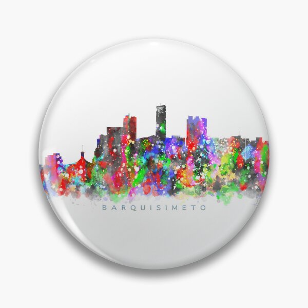 Item preview, Barquisimeto, Venezuela Skyline Watercolor Painting designed and sold by InkistPrints.