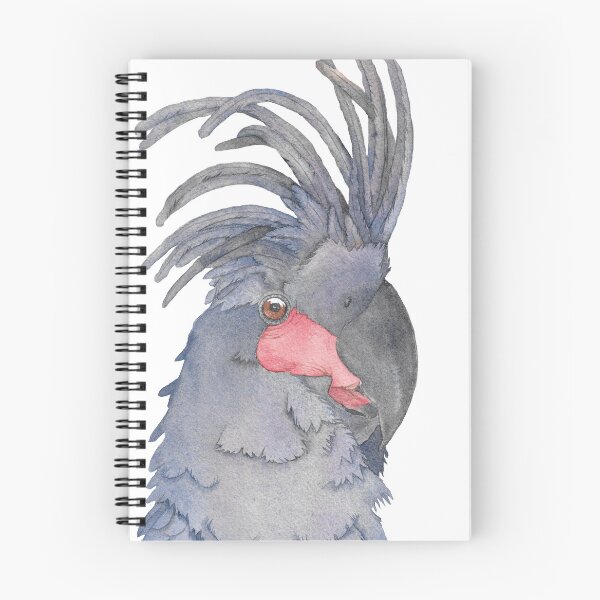 Item preview,  the great black palm cockatoo watercolor portrait art designed and sold by L'Atelier Oranjade.