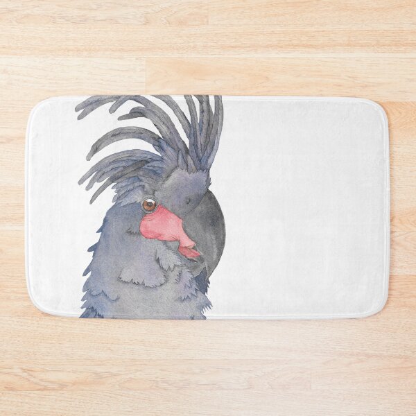 Item preview,  the great black palm cockatoo watercolor portrait art designed and sold by L'Atelier Oranjade.