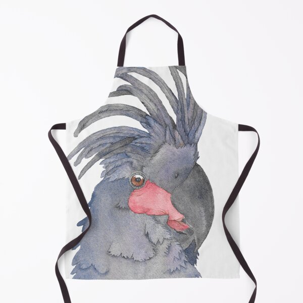 Item preview,  the great black palm cockatoo watercolor portrait art designed and sold by L'Atelier Oranjade.