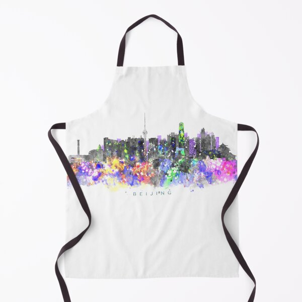 Item preview, Beijing, China Skyline Watercolor Painting designed and sold by InkistPrints.