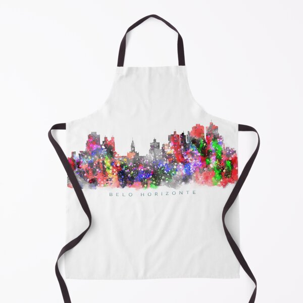 Item preview, Belo Horizonte, Brazil Skyline Watercolor Painting designed and sold by InkistPrints.