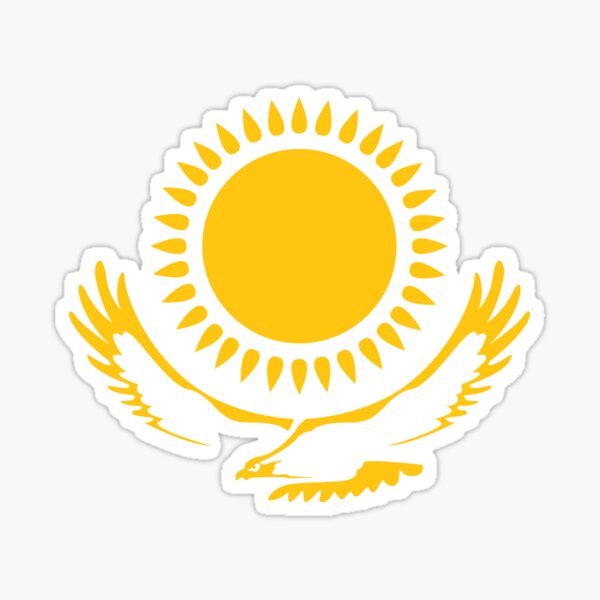 The Golden Steppe Eagle of Kazakhstan Sticker