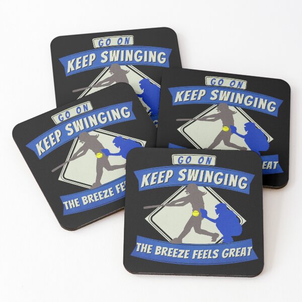 Item preview, Keep Swinging! A Softball Catcher Loves the Breeze! designed and sold by Batty4Boba.