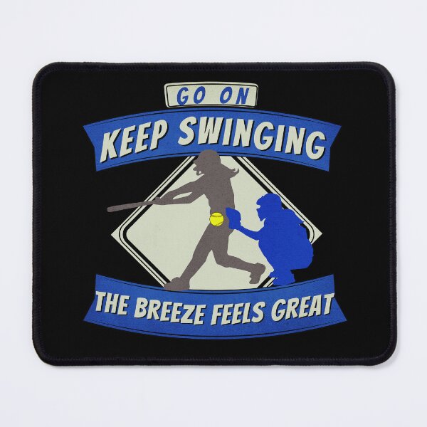Item preview, Keep Swinging! A Softball Catcher Loves the Breeze! designed and sold by Batty4Boba.