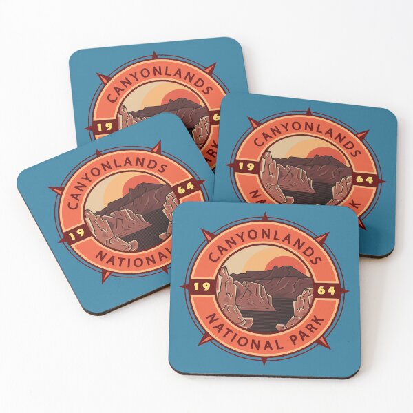 Item preview, Canyonlands National Park Retro Compass Emblem designed and sold by KrisSidDesigns.