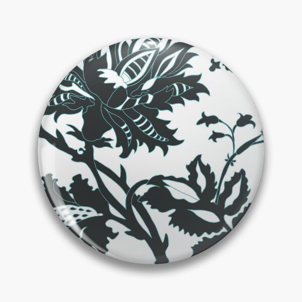 Artikelvorschau, Schwarzweiss-Blumenmuster entworfen und verkauft von MausieDesigns.