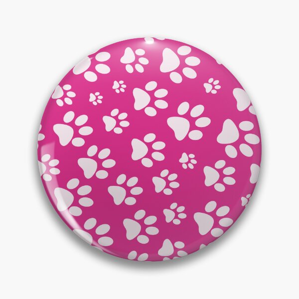 Item preview, Paw Prints Pattern - Pink and White Paw Prints designed and sold by gjsart.