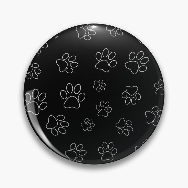 Item preview, Paw Prints Pattern - Black and White Paw Prints designed and sold by gjsart.