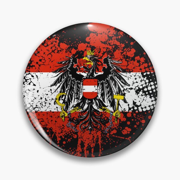 Item preview, Austrian flag with eagle coat of arms designed and sold by Mila1946.
