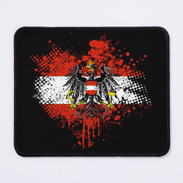 Item preview, Austrian flag with eagle coat of arms designed and sold by Mila1946.