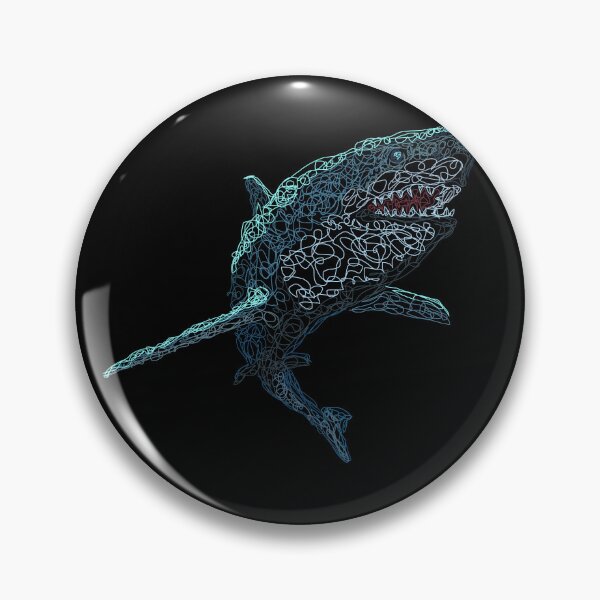 Item preview, Styled Shark Attack with Lines designed and sold by missmann.