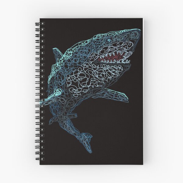 Item preview, Styled Shark Attack with Lines designed and sold by missmann.
