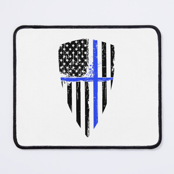 Item preview, American Flag Blue Line Crusader designed and sold by AndrewStep.