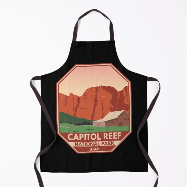 Item preview, Capitol Reef National Park Sunset Retro Emblem designed and sold by KrisSidDesigns.