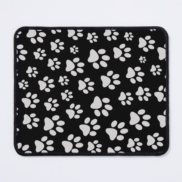 Item preview, Paw Prints Pattern - Black and Gray Paw Prints designed and sold by gjsart.