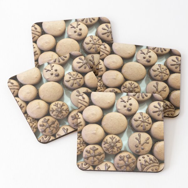 Item preview, Christmas Macaron Pattern designed and sold by Coffee Lifestyle.