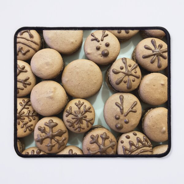 Item preview, Christmas Macaron Pattern designed and sold by Coffee Lifestyle.