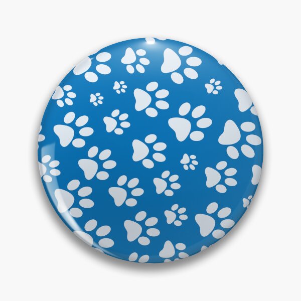 Item preview, Paw Prints Pattern - Blue and White Paw Prints designed and sold by gjsart.