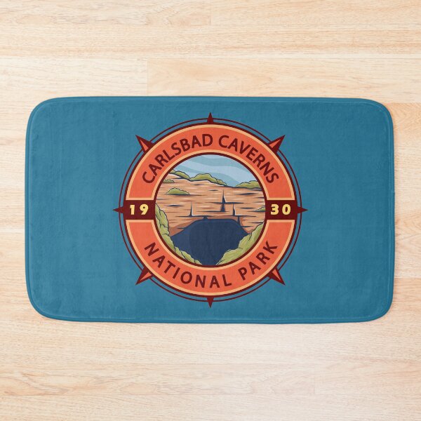 Item preview, Carlsbad Caverns National Park Retro Compass Emblem designed and sold by KrisSidDesigns.