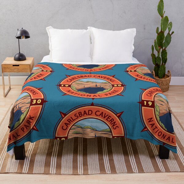 Item preview, Carlsbad Caverns National Park Retro Compass Emblem designed and sold by KrisSidDesigns.