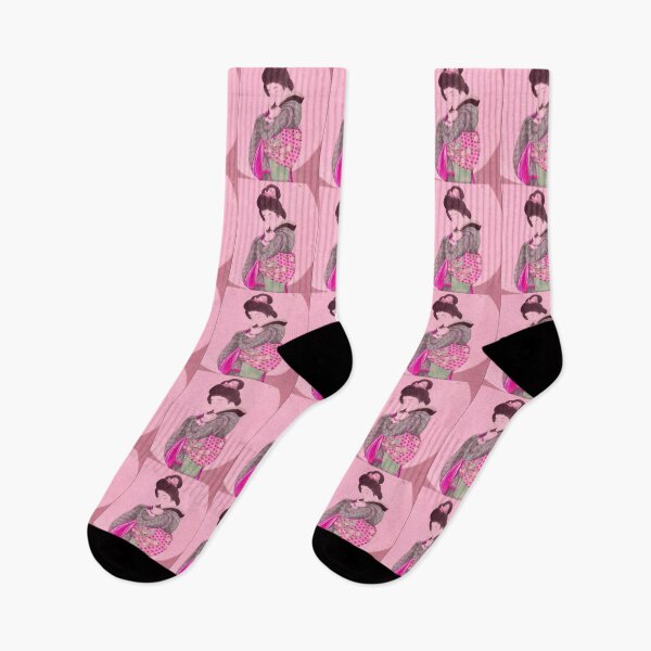 Item preview,  VINTAGE JAPANESE WOMAN AND CAT designed and sold by starfishstuff.