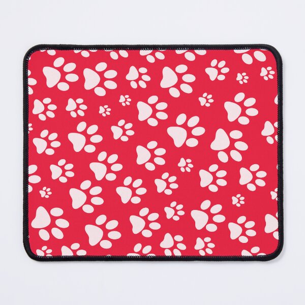 Item preview, Paw Prints Pattern - Red and White Paw Prints designed and sold by gjsart.