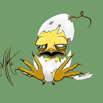 Artwork thumbnail, Grumpy Chicken Hatch by ArtAastrup by Marianne Aastrup